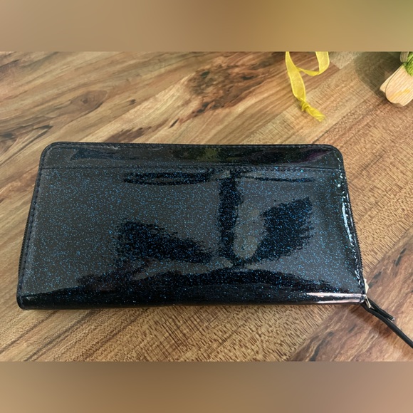 Kate Spade Sparkle Midnight Blue Lola Wallet - Picture 10 of 10